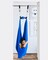 Doorway Sensory Swing Kit - Blue Compression Swing and Trapeze Bar with Red Gym Rings Combo